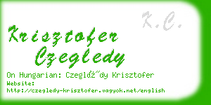 krisztofer czegledy business card